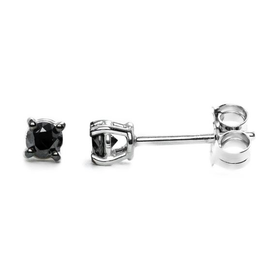 Orecchini Promesse Uomo in Oro Diamante Black 0.04 Ct OUYN004 - OUYN004